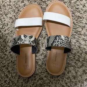 Snake skin sandals